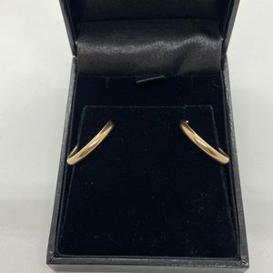 ☀️SALE☀️ Sterling silver gold plated hoop earrings